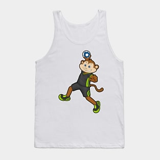 Monkey at Handball player with Handball Tank Top